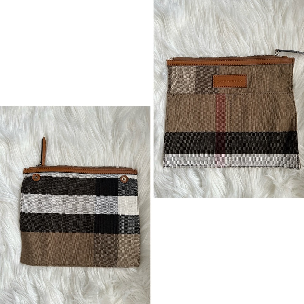 Burberry Ashby Tassel Medium Brown Canvas and Calfskin Leather Hobo Bag - Picture 13 of 16